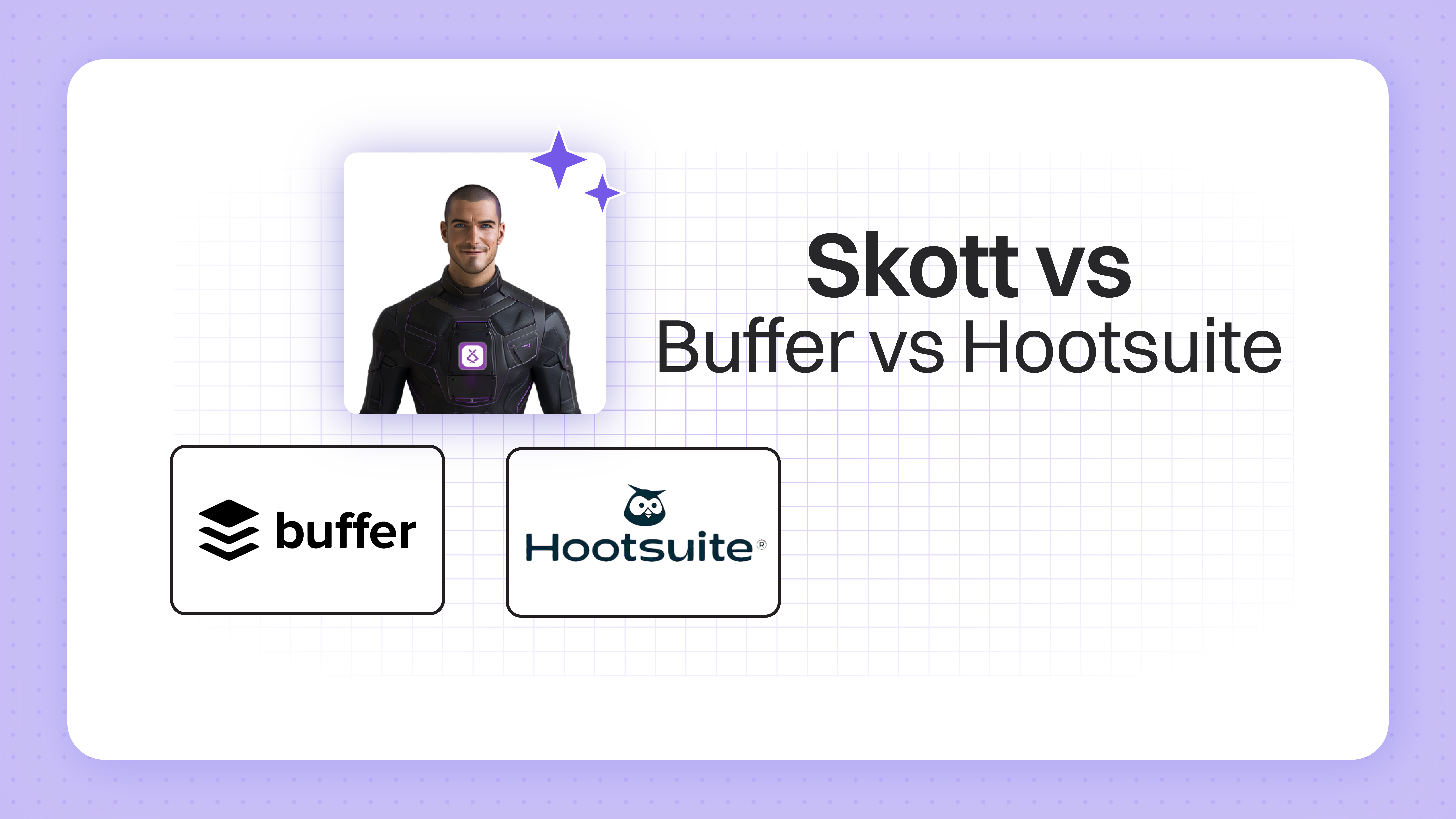 Skott vs Buffer vs Hootsuite: Skott wins 99.7/100 times