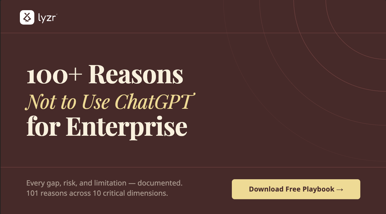 100+ Reasons Not to Use ChatGPT for Enterprise