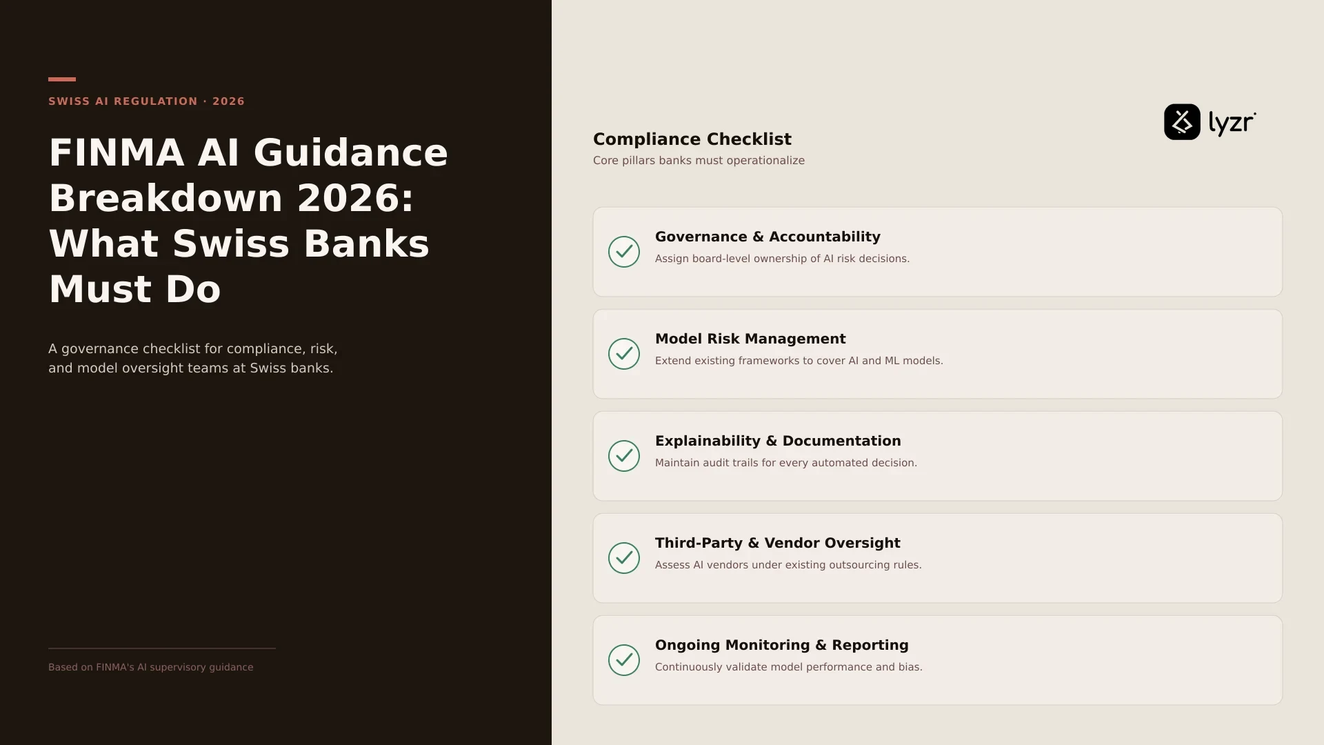 FINMA AI Guidance Breakdown 2026: What Swiss Banks Must Do