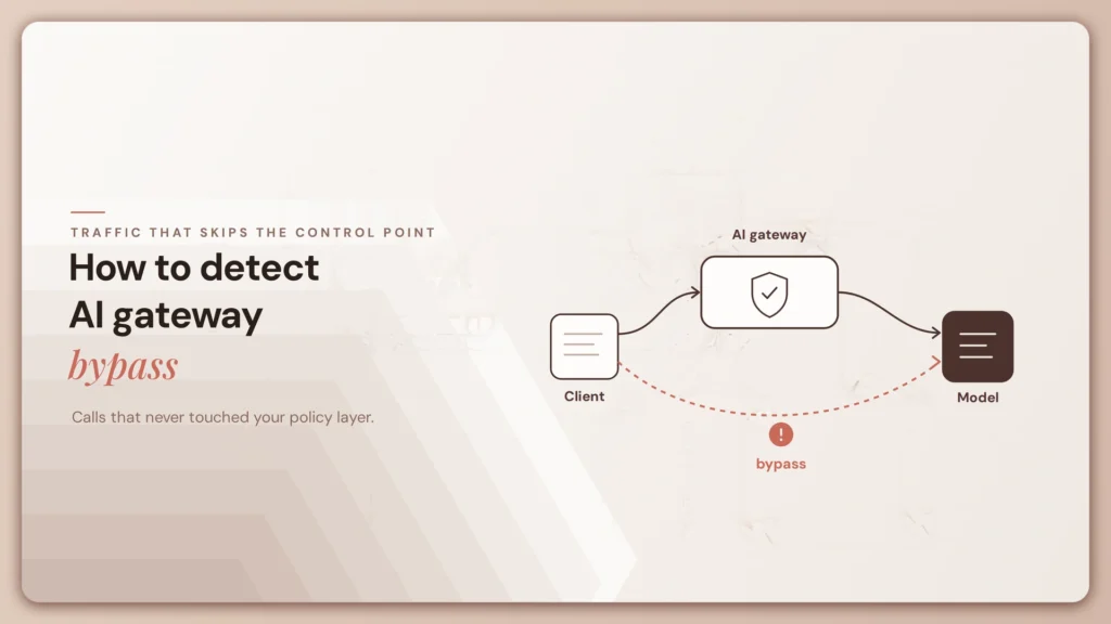 How to detect LLM calls that bypass your AI gateway